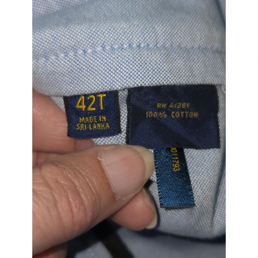 Polo Ralph Lauren Mens 42T Light Blue Oxford Cotton Classic Fit Chino Shorts 10
